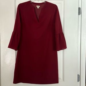 J Crew red sheath dress, size 0